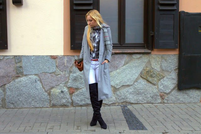 Gery coat outfit of the day