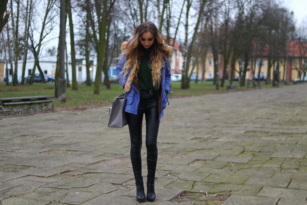 Warm outfit for January days