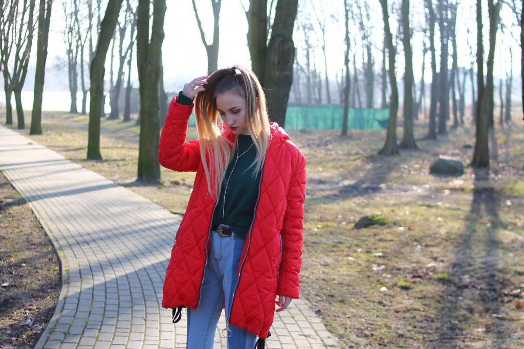 Lace up sweater